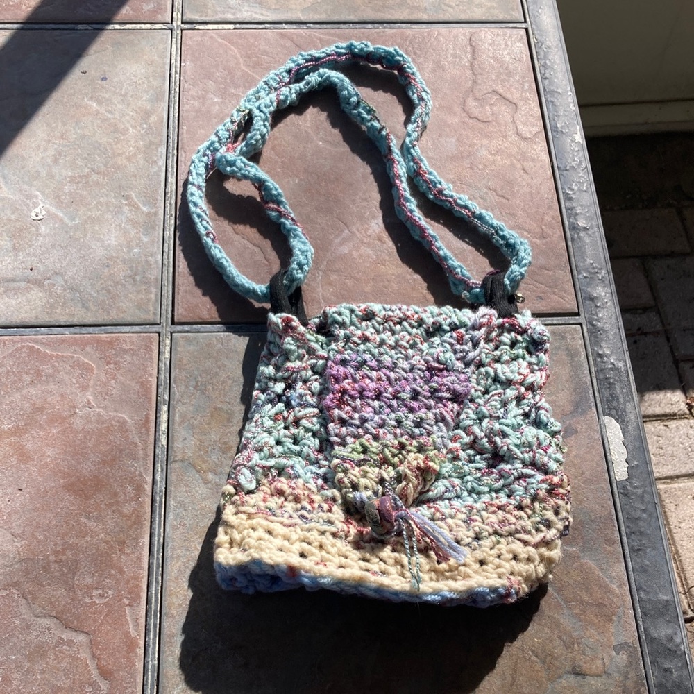 Handcrafted Multicolor Crochet Bag